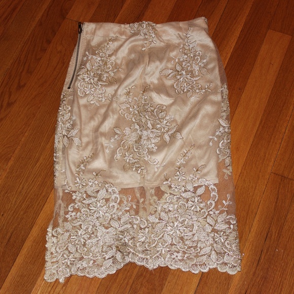 Xenia Boutique Dresses & Skirts - Gold Skirt